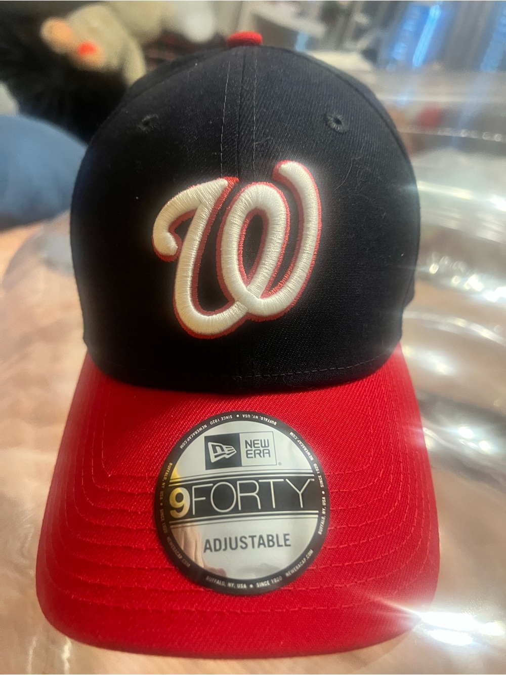 New Era Black and Red Two-Tone Baseball Cap